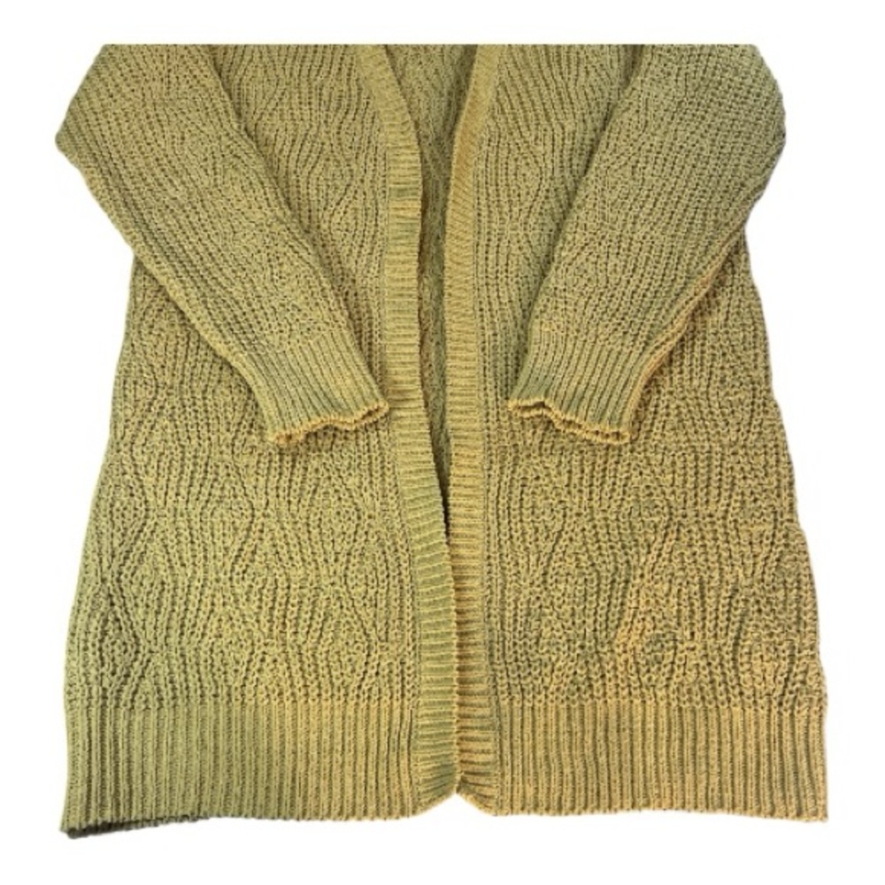 Elegant Tan Open-Front Cardigan - Picture 3 of 9
